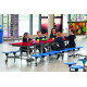 Rectangular Mobile Folding Table with 16 Seats